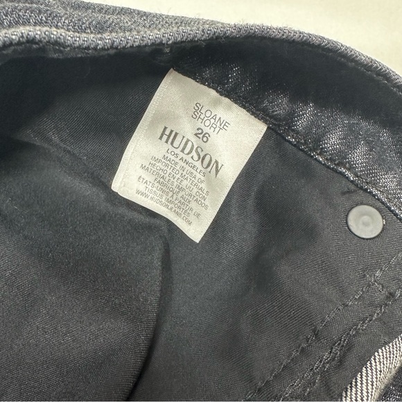 Hudson Made in USA Women Sloane Bermuda Shorts Distressed - Picture 5 of 9